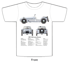 Lotus Seven 1957-60 T-shirt Front